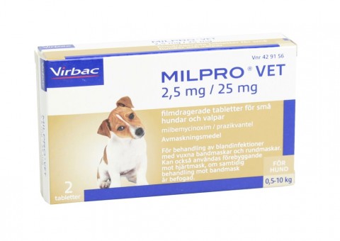 Milpro tableta 2.5mg/25mg za pse